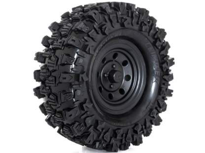 HobbyTech Crawler Reifen Climber 121/45 + Felge schwarz