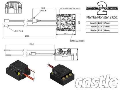 Castle Creations Mamba Monster2 Fahrtenregler