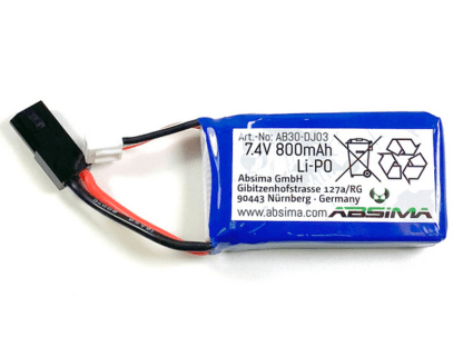 Absima 7.4V 800mA LiPo Akku