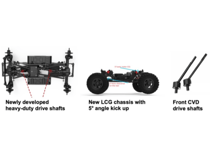 Hobbyplus CR18P PRO GOAT 2 Gear Crawler 4WD Crawler RTR blau
