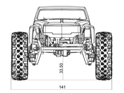HobbyPlus CR18P Pro Juice Up Crawler 4WD Crawler RTR rot