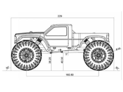 HobbyPlus CR18P Pro Juice Up Crawler 4WD Crawler RTR rot